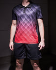 VICTOR POLO S-13100 C UNISEX BLACK/RED - Smash Pro