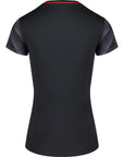 VICTOR T-SHIRT T-14100 C WOMENS BLACK/RED - Smash Pro