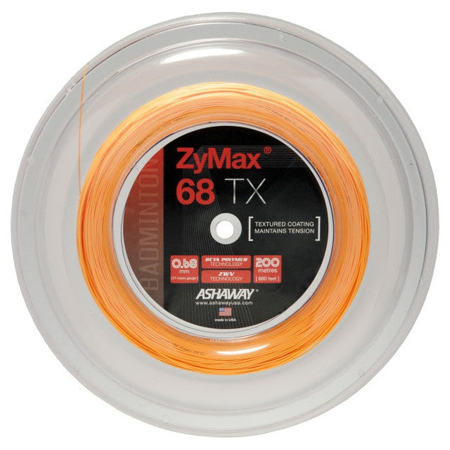Ashaway ZyMax 68 TX 0.68mm Badminton 200M Reel - Smash Pro