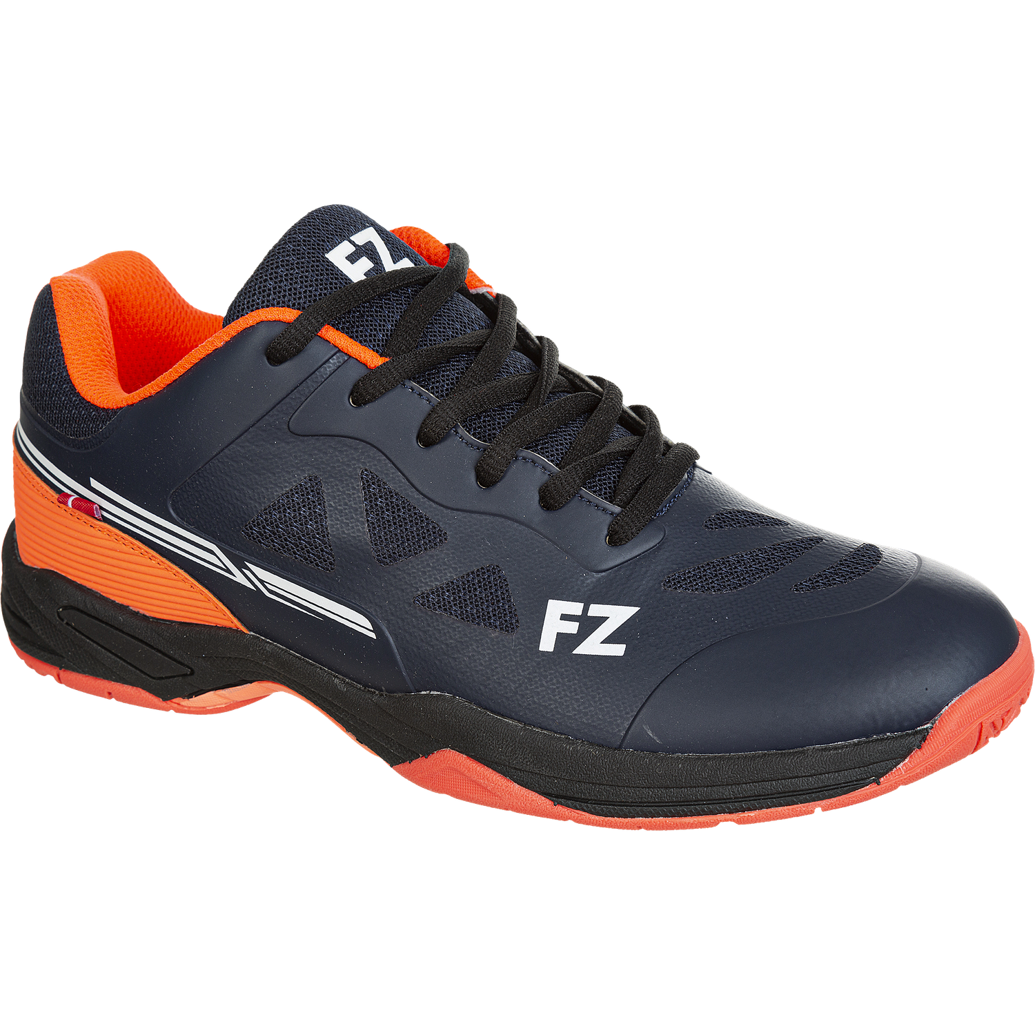 FZ FORZA Brace M Black/Fiery Coral Badminton Shoe - Smash Pro