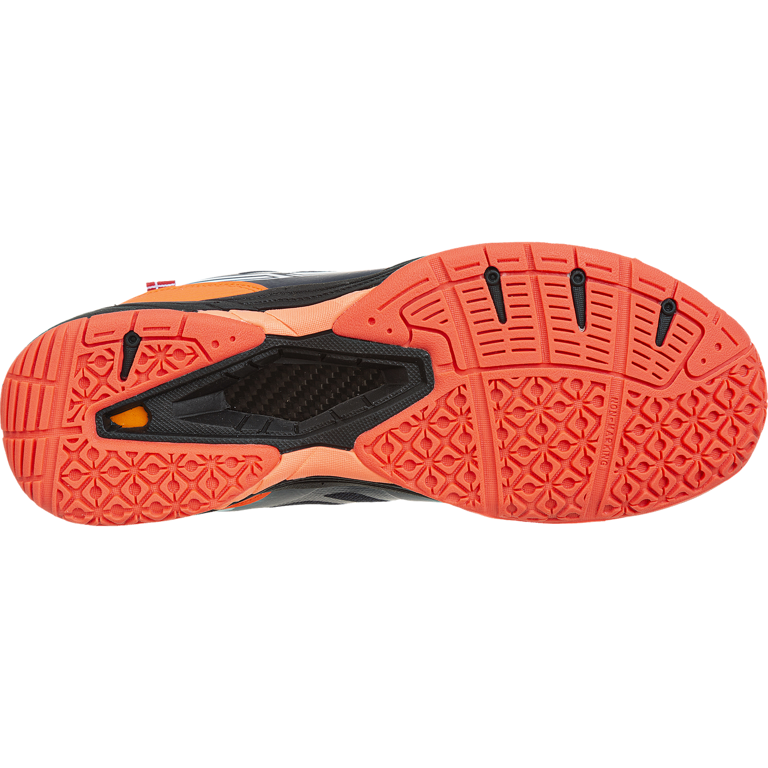 FZ FORZA Brace M Black/Fiery Coral Badminton Shoe - Smash Pro