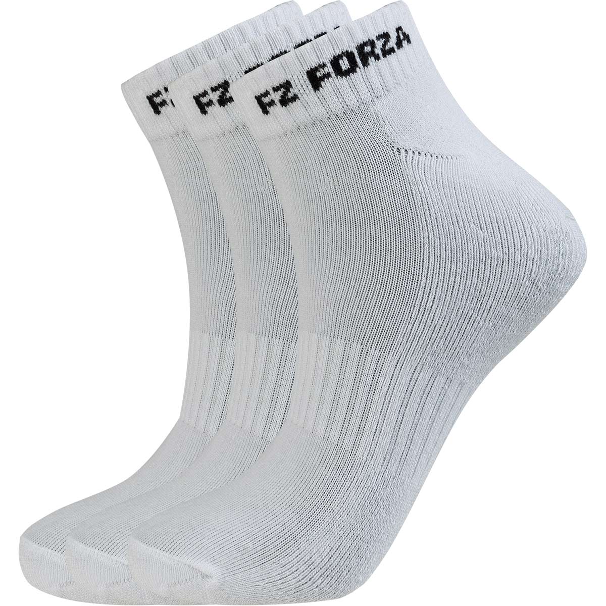 FZ FORZA Comfort Sock Short 3 Pack White - Smash Pro