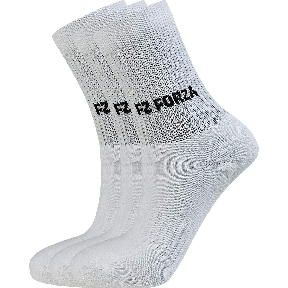 FZ FORZA Sock Classic 3 Pack White - Smash Pro
