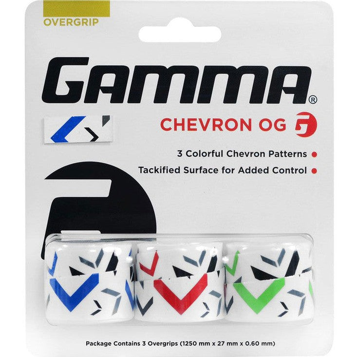 GAMMA Chevron Overgrip 3 Pack - Smash Pro