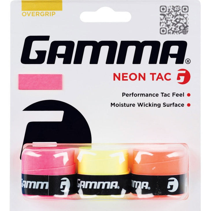 GAMMA Neon Tac Overgrip 3 Pack - Smash Pro