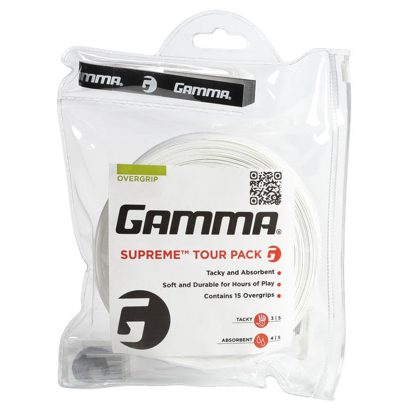 GAMMA Supreme Overgrip 15 Pack - Smash Pro
