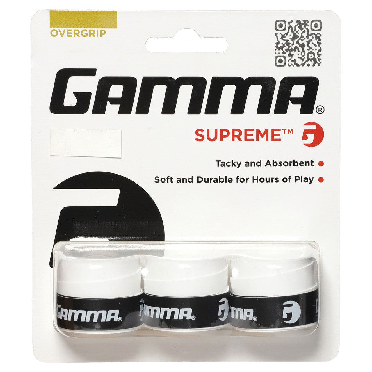 GAMMA Supreme Overgrip 3 Pack - Smash Pro