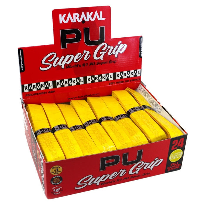 Karakal PU Super Grip Squash Badminton Replacement Grip 24 Pack - Smash Pro