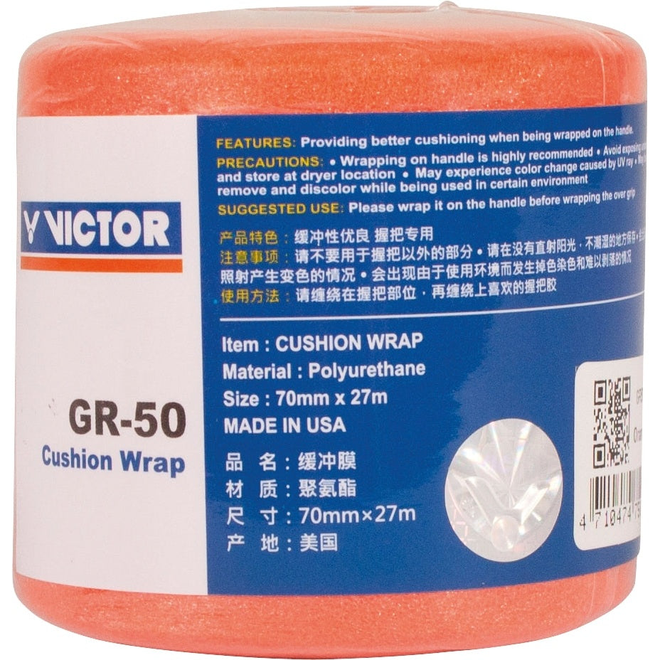 VICTOR CUSHION WRAP GR-50 ORANGE 27M - Smash Pro