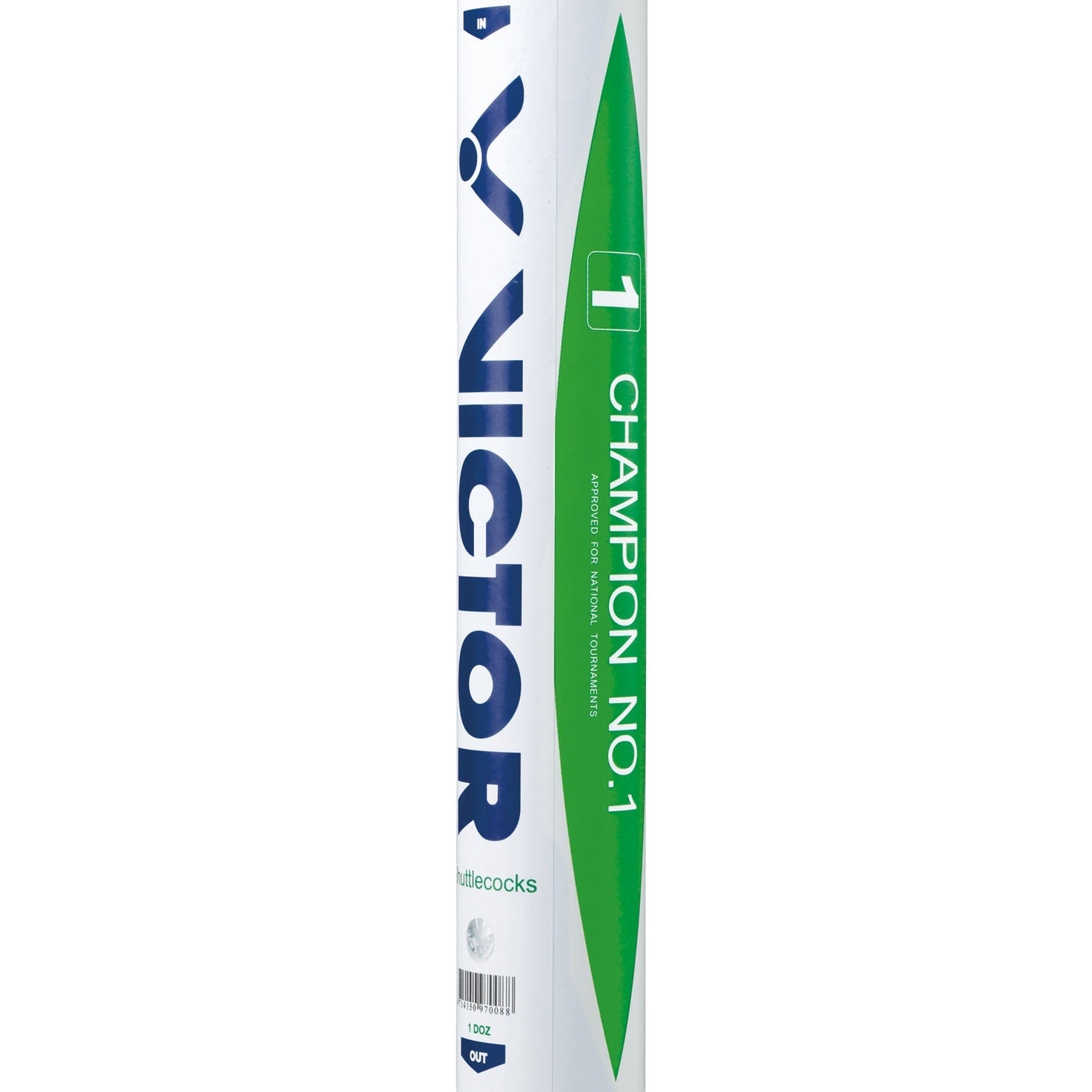 VICTOR Champion No. 1 Badminton Shuttles - Tube of 12 - Smash Pro