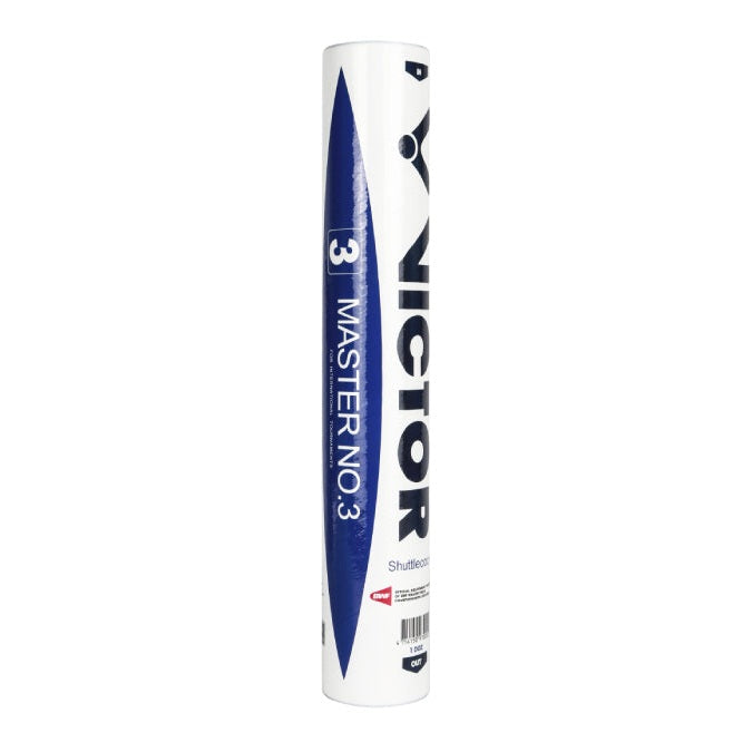 VICTOR Master No 3 Badminton Shuttles - Tube of 12 - Smash Pro