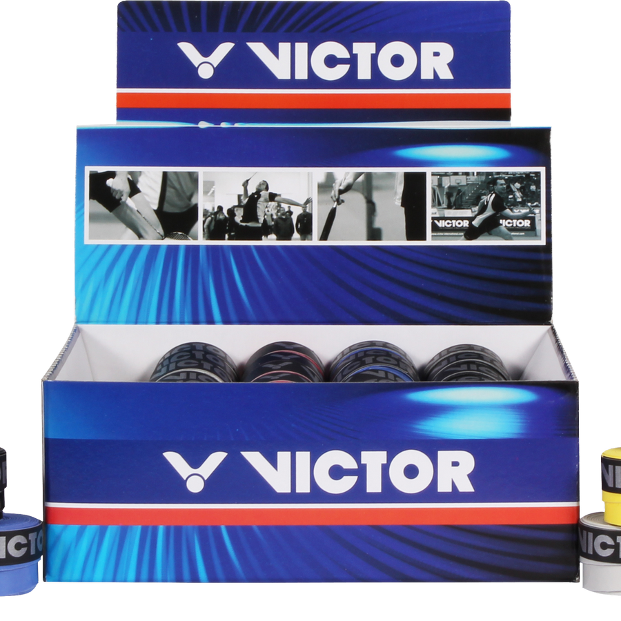VICTOR OVERGRIP PRO BOX OF 50 - BLACK, WHITE, ORANGE, BLUE, RED, YELLOW, PINK - Smash Pro