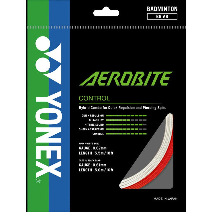 Yonex Aerobite 0.67-0.61mm Badminton Hybrid Set - Smash Pro