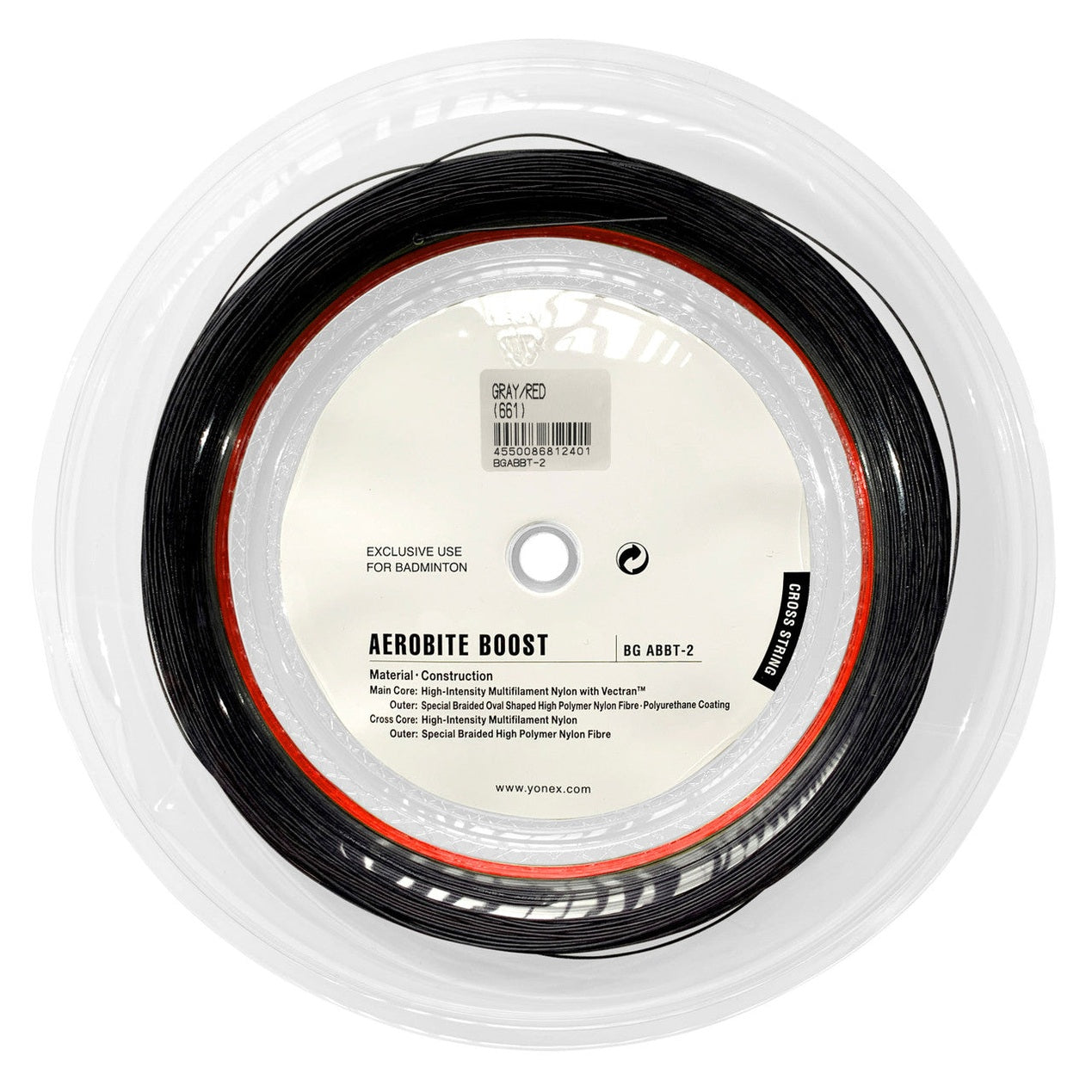 Yonex Aerobite Boost 0.72-0.61mm Badminton Hybrid 200M Reel - Smash Pro