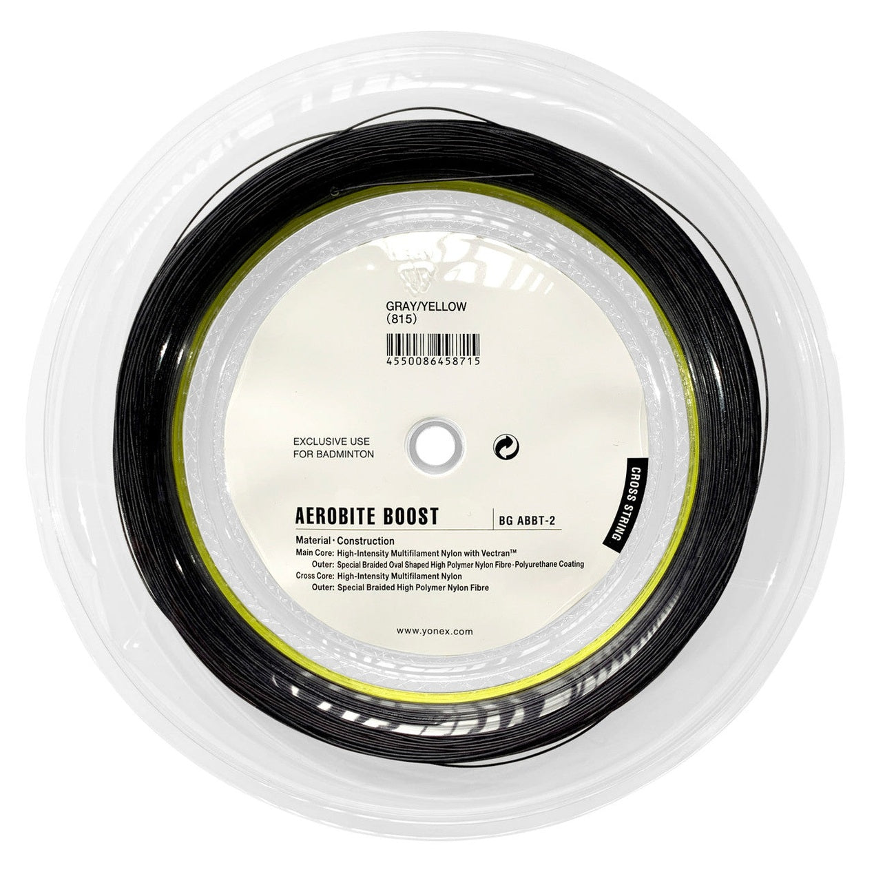 Yonex Aerobite Boost 0.72-0.61mm Badminton Hybrid 200M Reel - Smash Pro