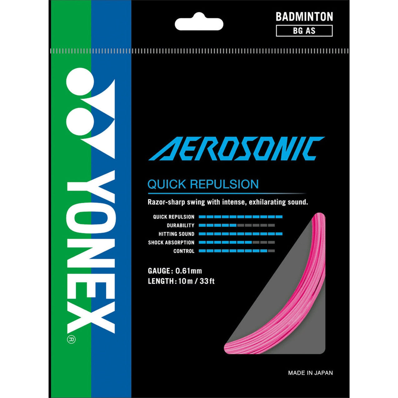 Yonex Aerosonic 0.61mm Badminton Set - Smash Pro