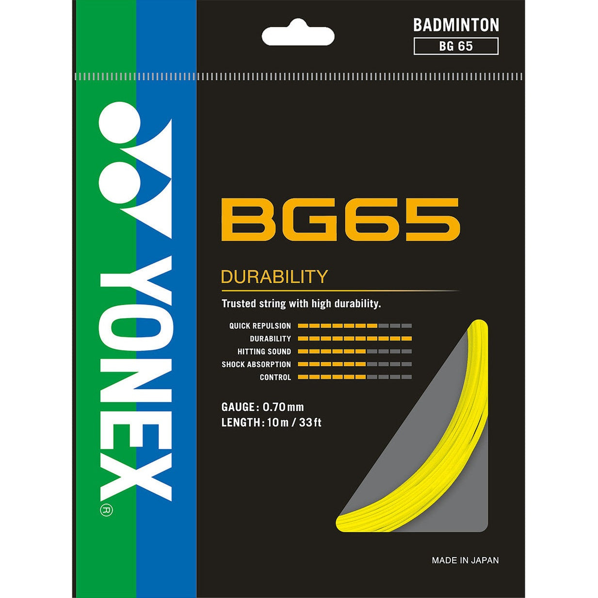Yonex BG65 0.70mm Badminton Set - Smash Pro