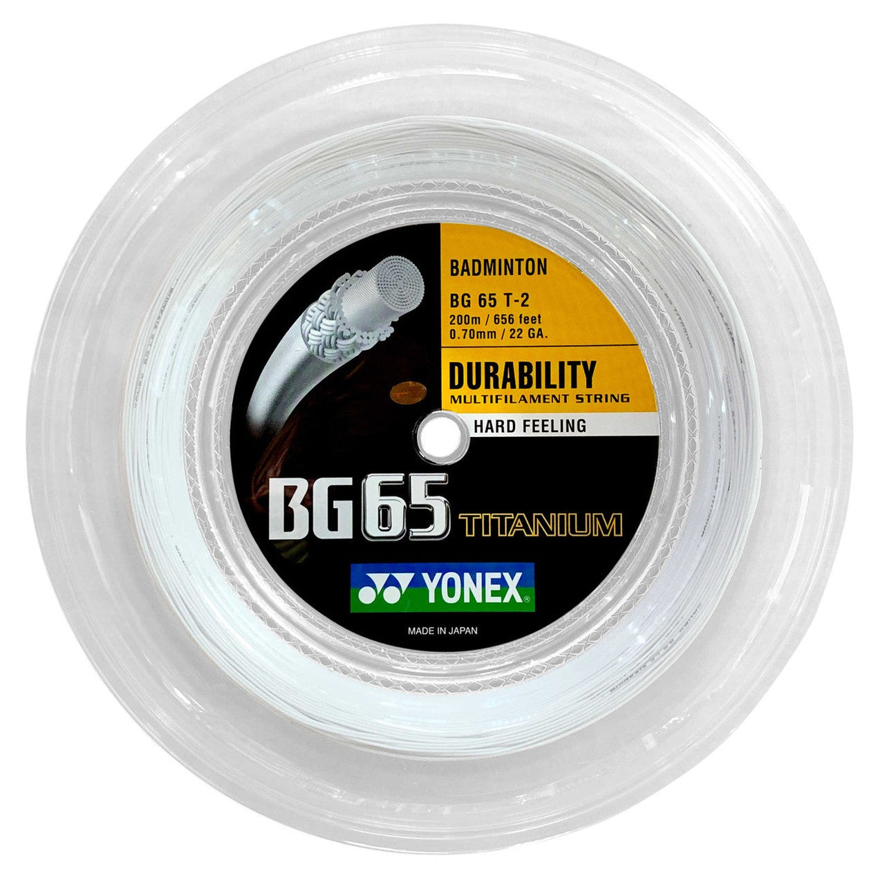 Yonex BG65Ti 0.70mm Badminton 200M Reel - Smash Pro