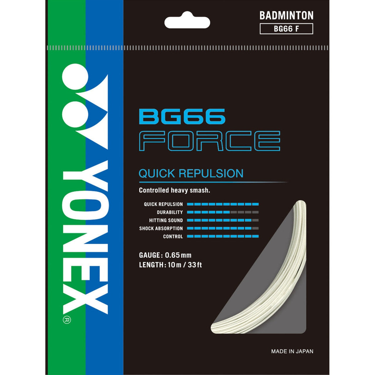 Yonex BG66 Force 0.65mm Badminton Set - Smash Pro