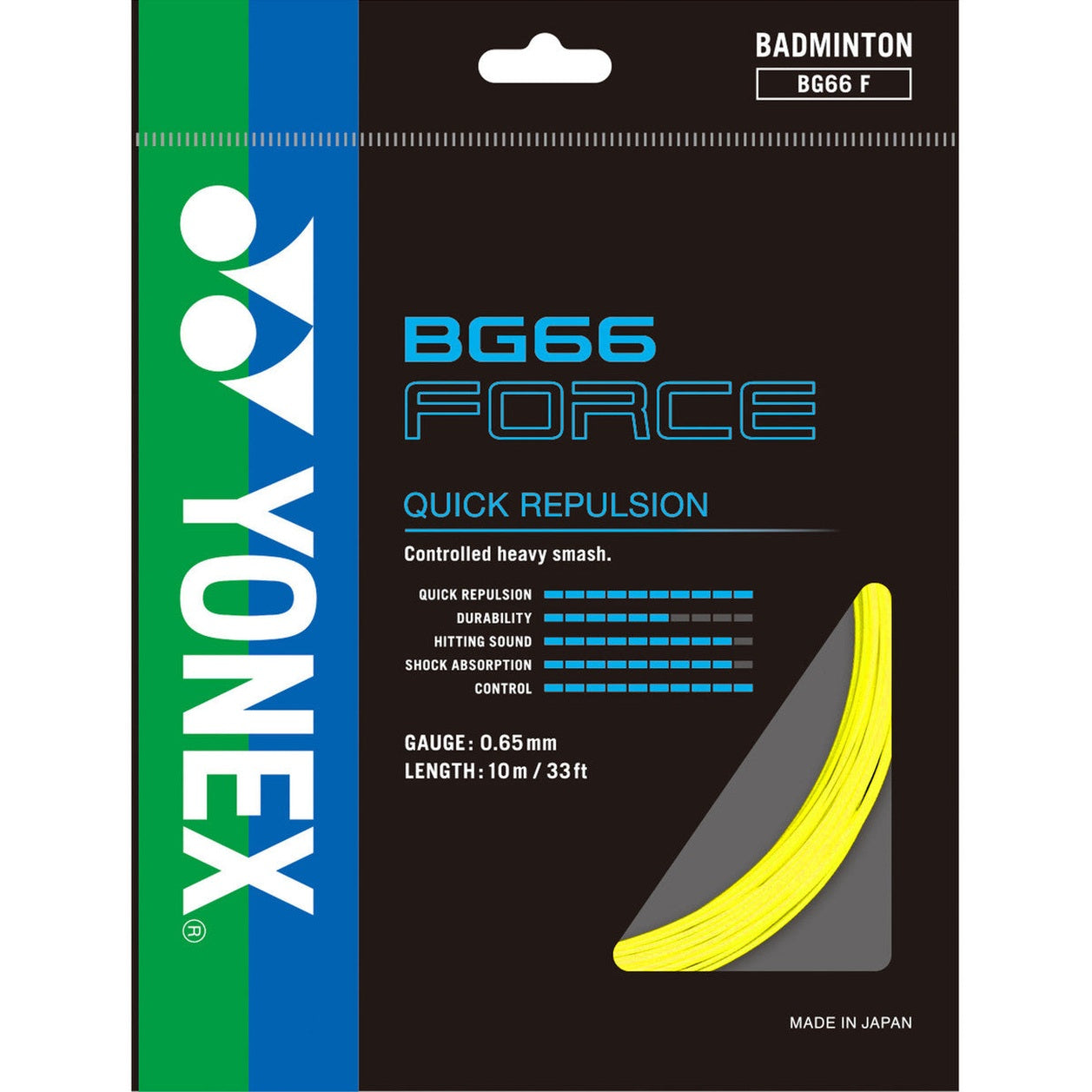 Yonex BG66 Force 0.65mm Badminton Set - Smash Pro