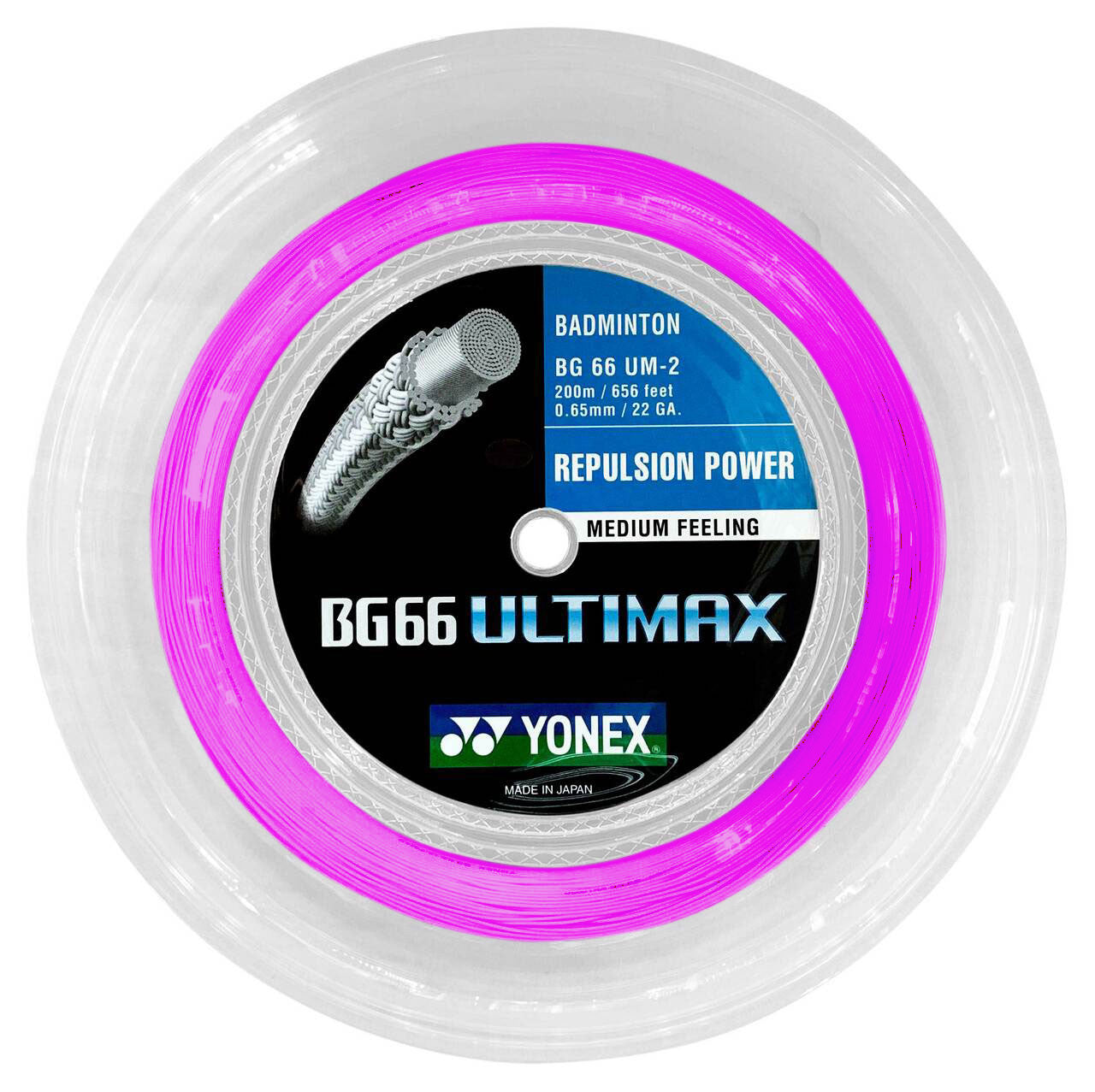 Yonex BG66 Ultimax 0.65mm Badminton 200M Reel - Smash Pro