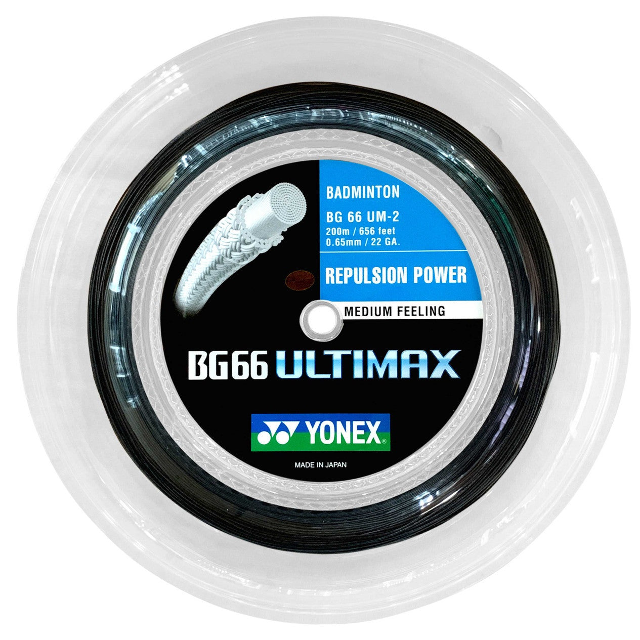 Yonex BG66 Ultimax 0.65mm Badminton 200M Reel - Smash Pro