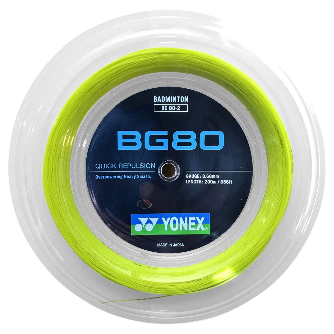 Yonex BG80 0.68mm Badminton 200M Reel - Smash Pro