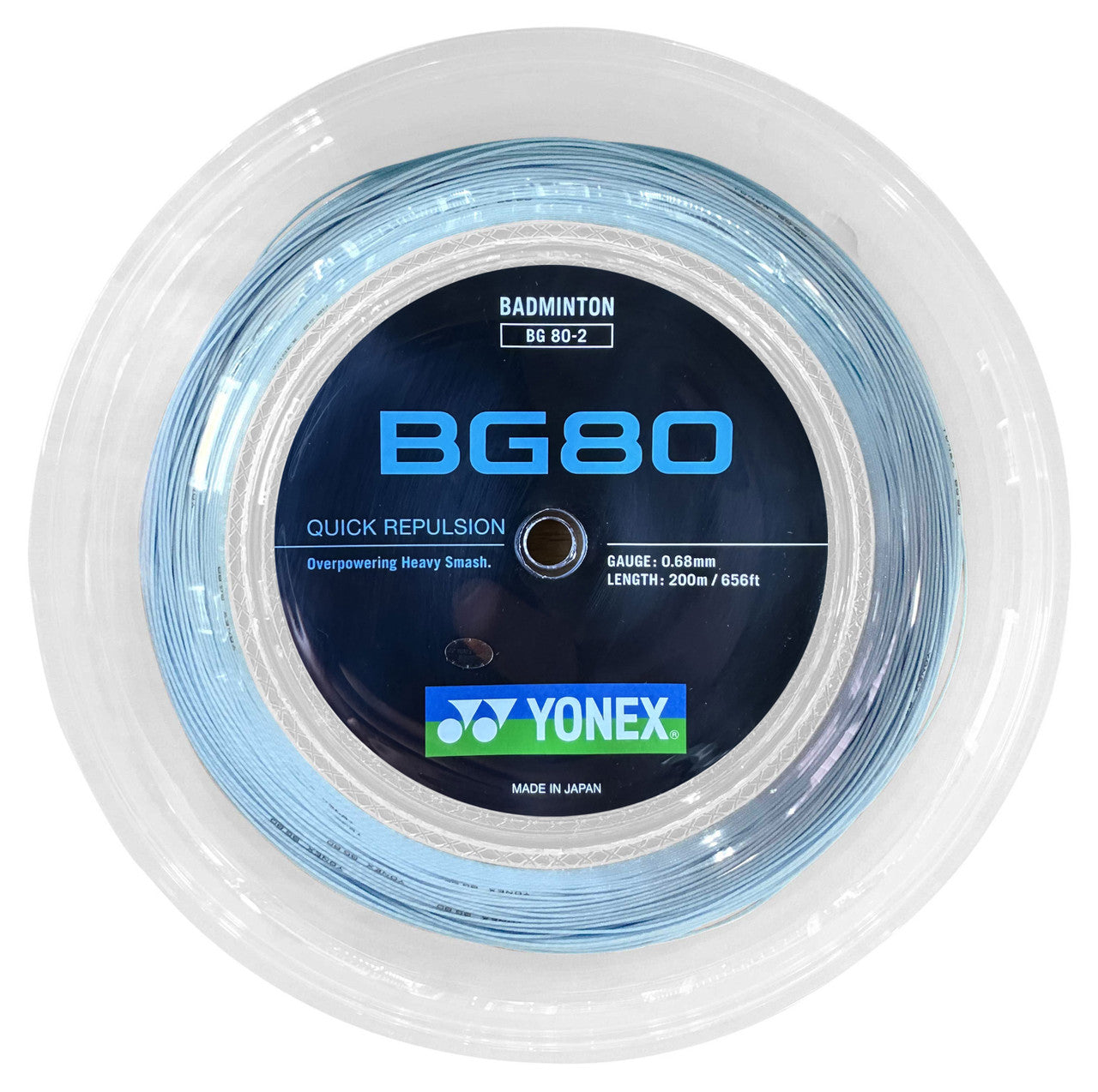 Yonex BG80 0.68mm Badminton 200M Reel - Smash Pro