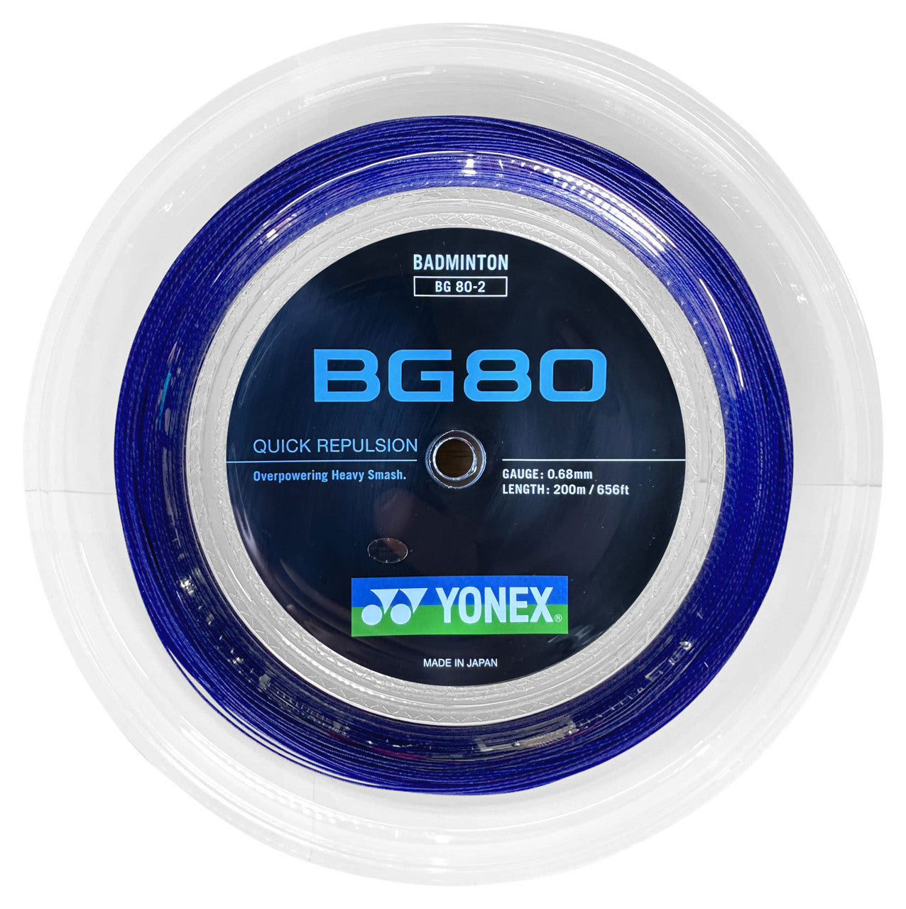 Yonex BG80 0.68mm Badminton 200M Reel - Smash Pro