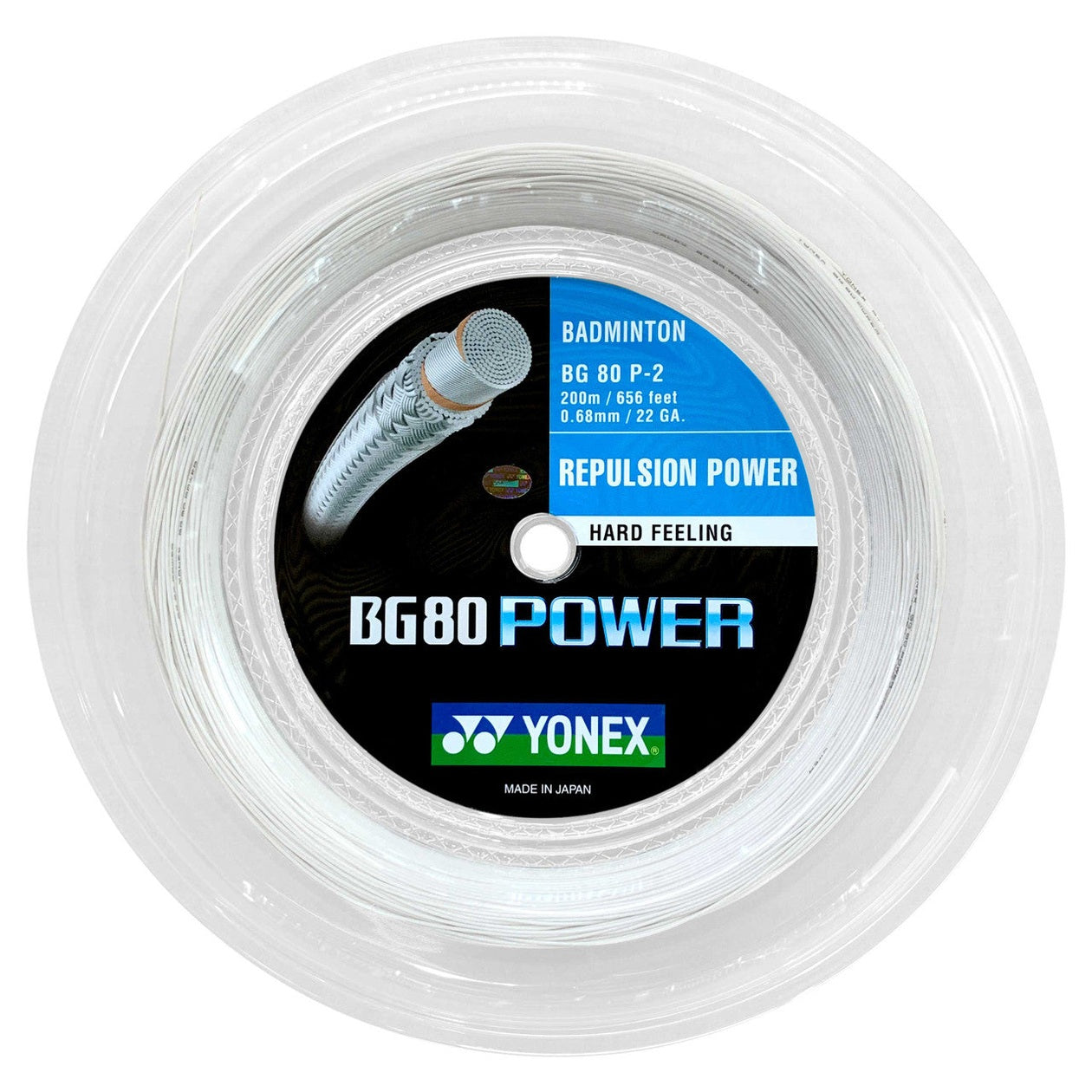 Yonex BG80 Power 0.68mm Badminton 200M Reel - Smash Pro