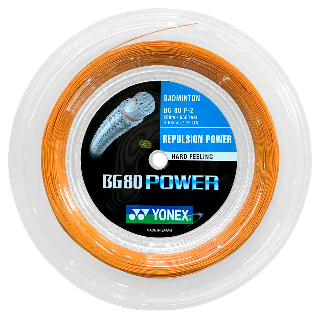 Yonex BG80 Power 0.68mm Badminton 200M Reel - Smash Pro