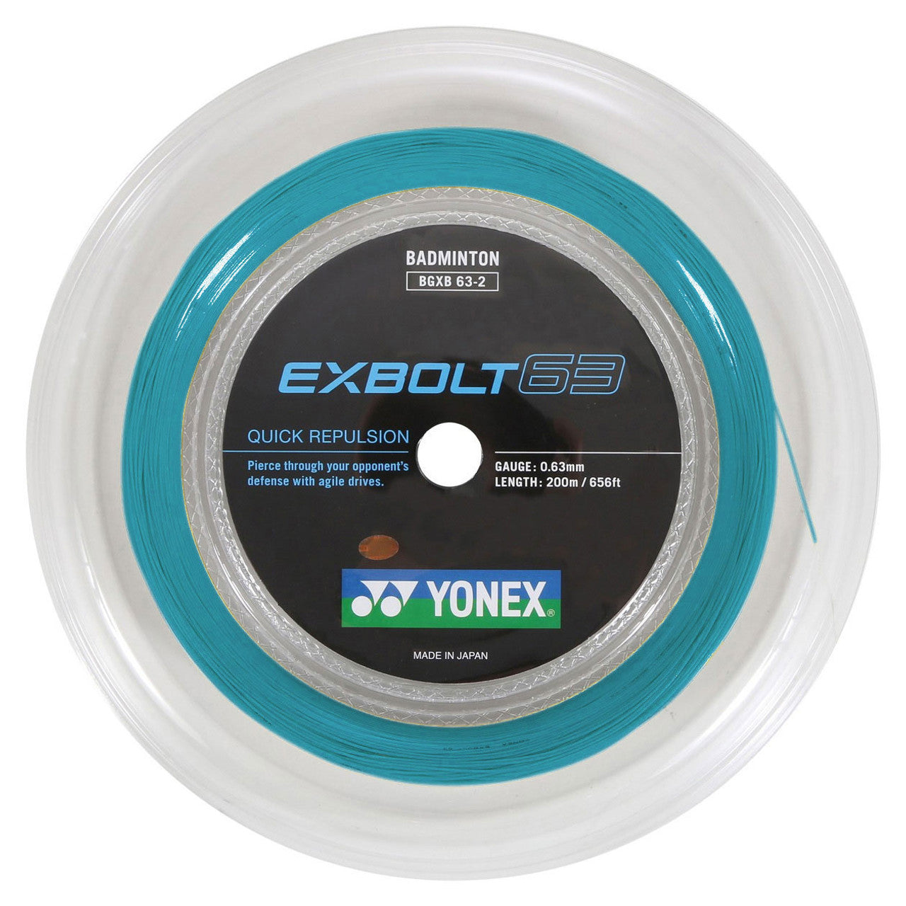 Yonex Exbolt 63 0.63mm Badminton 200M Reel - Smash Pro