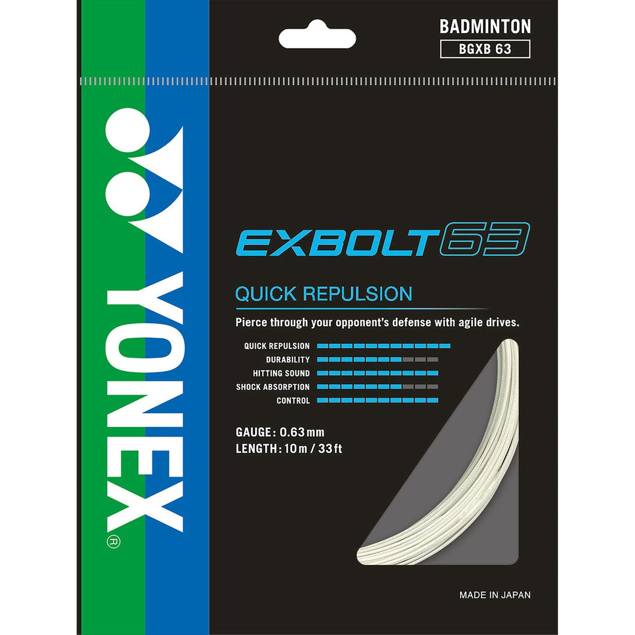 Yonex Exbolt 63 0.63mm Badminton Set - Smash Pro