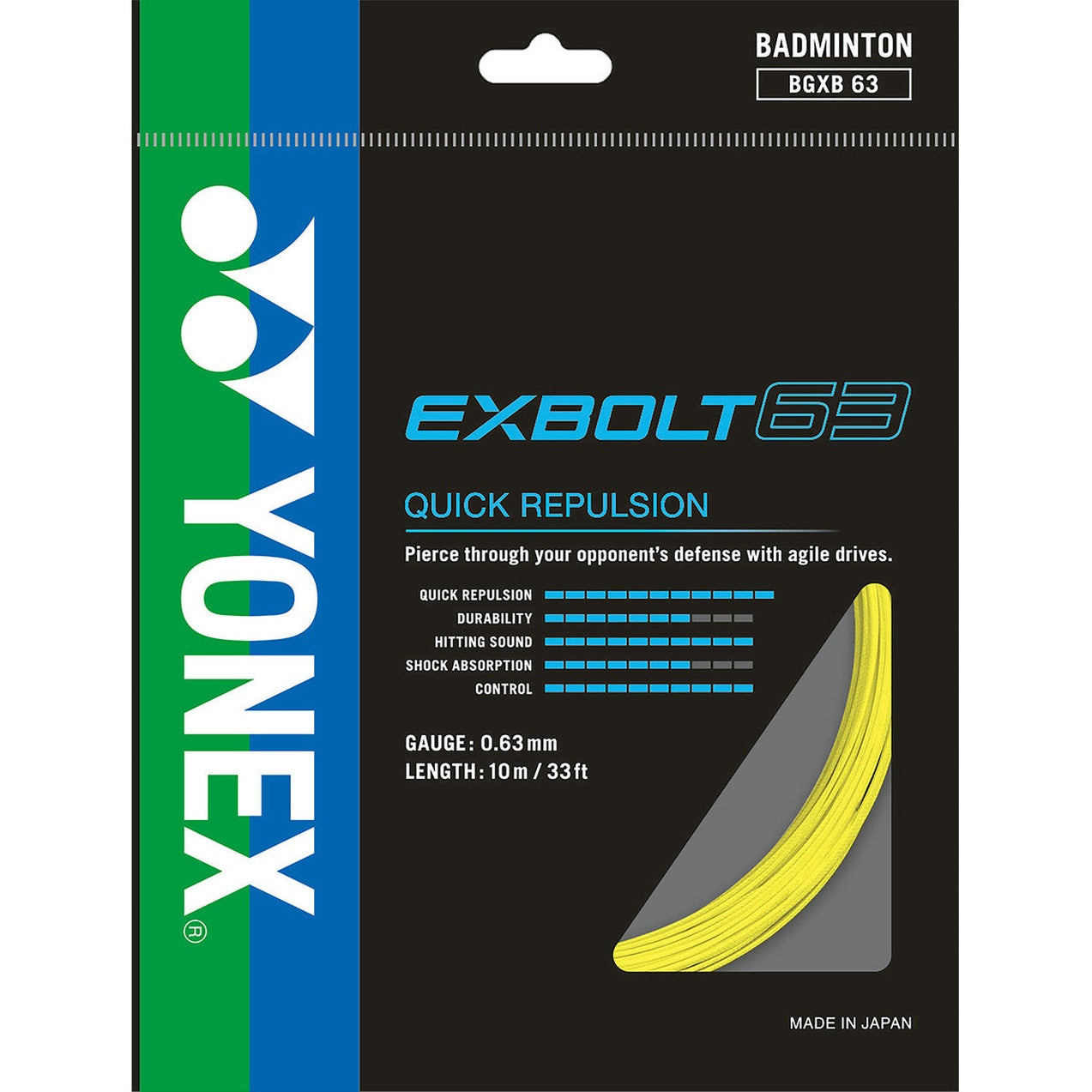 Yonex Exbolt 63 0.63mm Badminton Set - Smash Pro