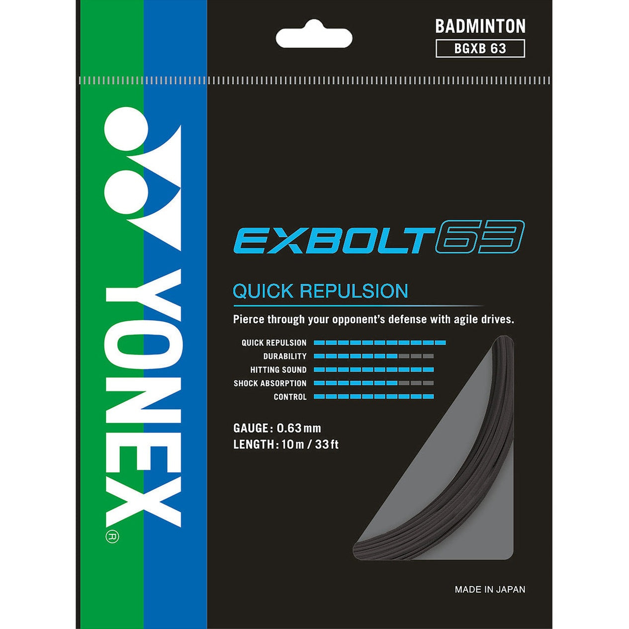 Yonex Exbolt 63 0.63mm Badminton Set - Smash Pro