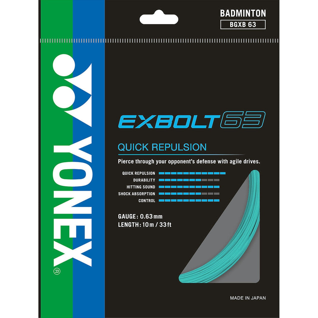 Yonex Exbolt 63 0.63mm Badminton Set - Smash Pro