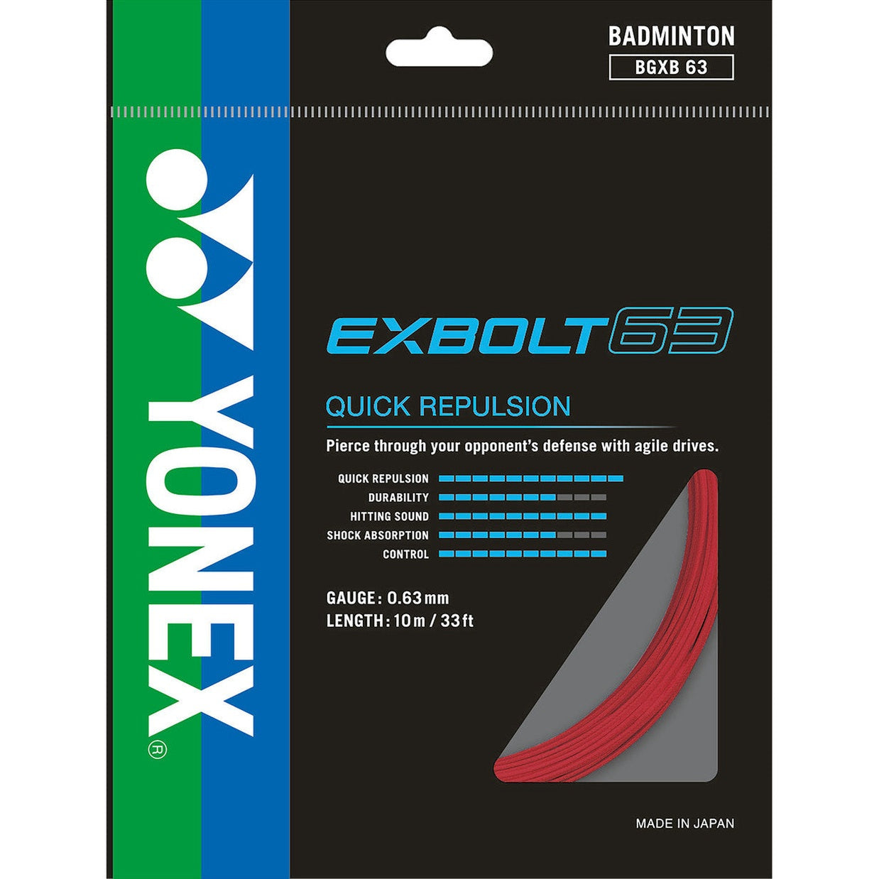 Yonex Exbolt 63 0.63mm Badminton Set - Smash Pro