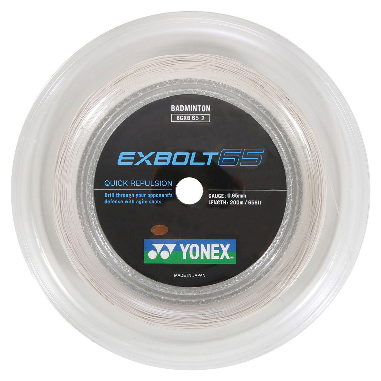 Yonex Exbolt 65 0.65mm Badminton 200M Reel - Smash Pro