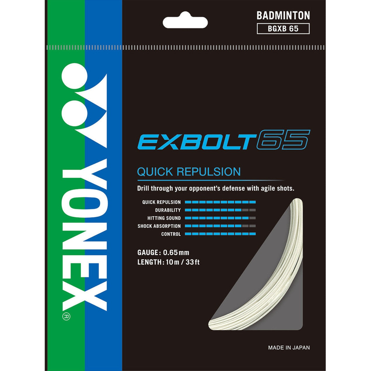 Yonex Exbolt 65 0.65mm Badminton Set - Smash Pro