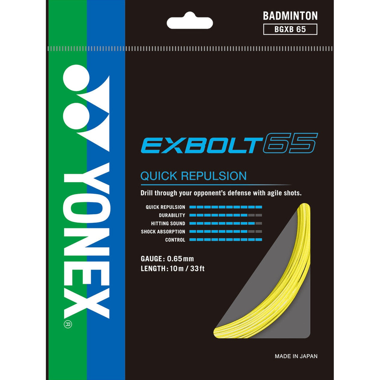 Yonex Exbolt 65 0.65mm Badminton Set - Smash Pro
