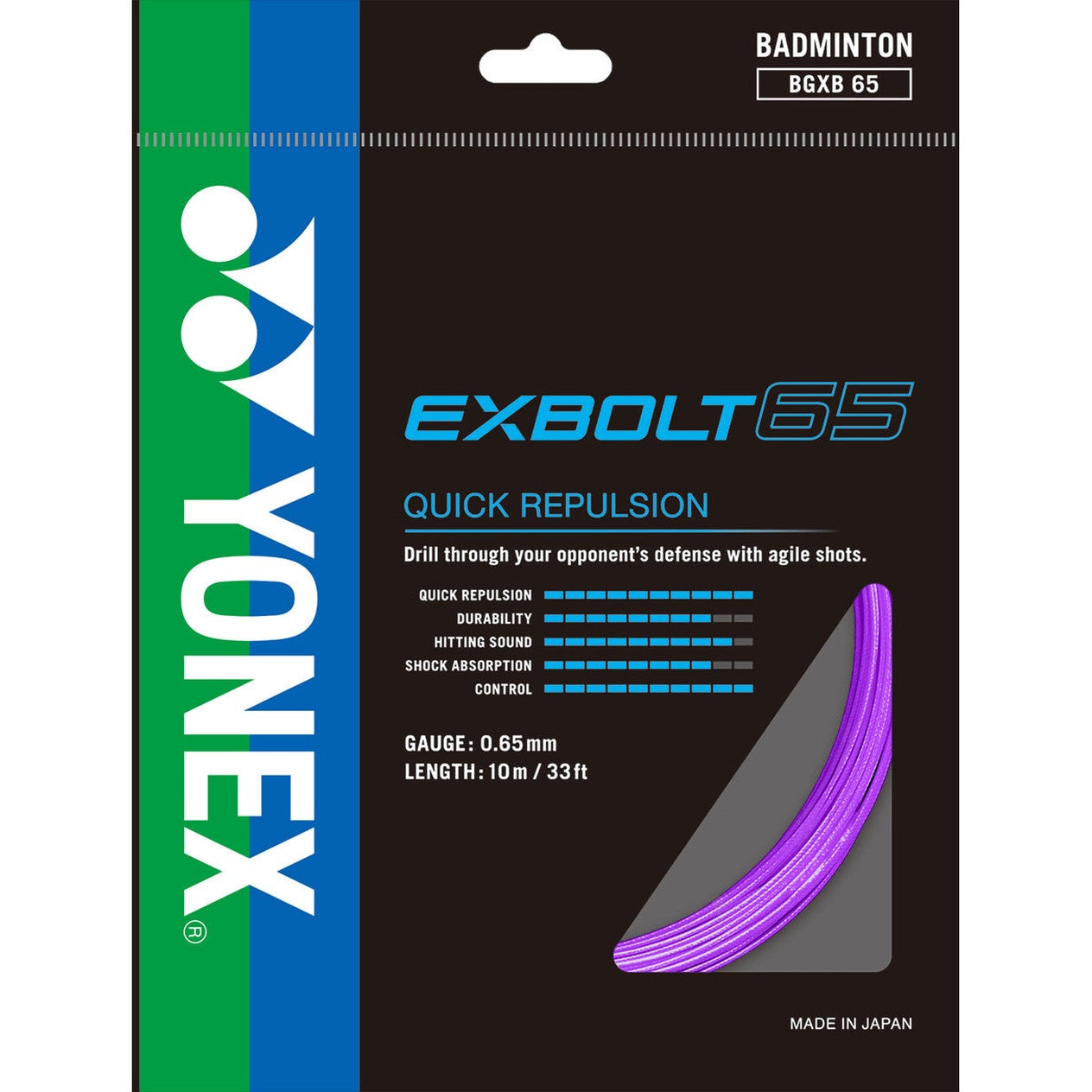 Yonex Exbolt 65 0.65mm Badminton Set - Smash Pro