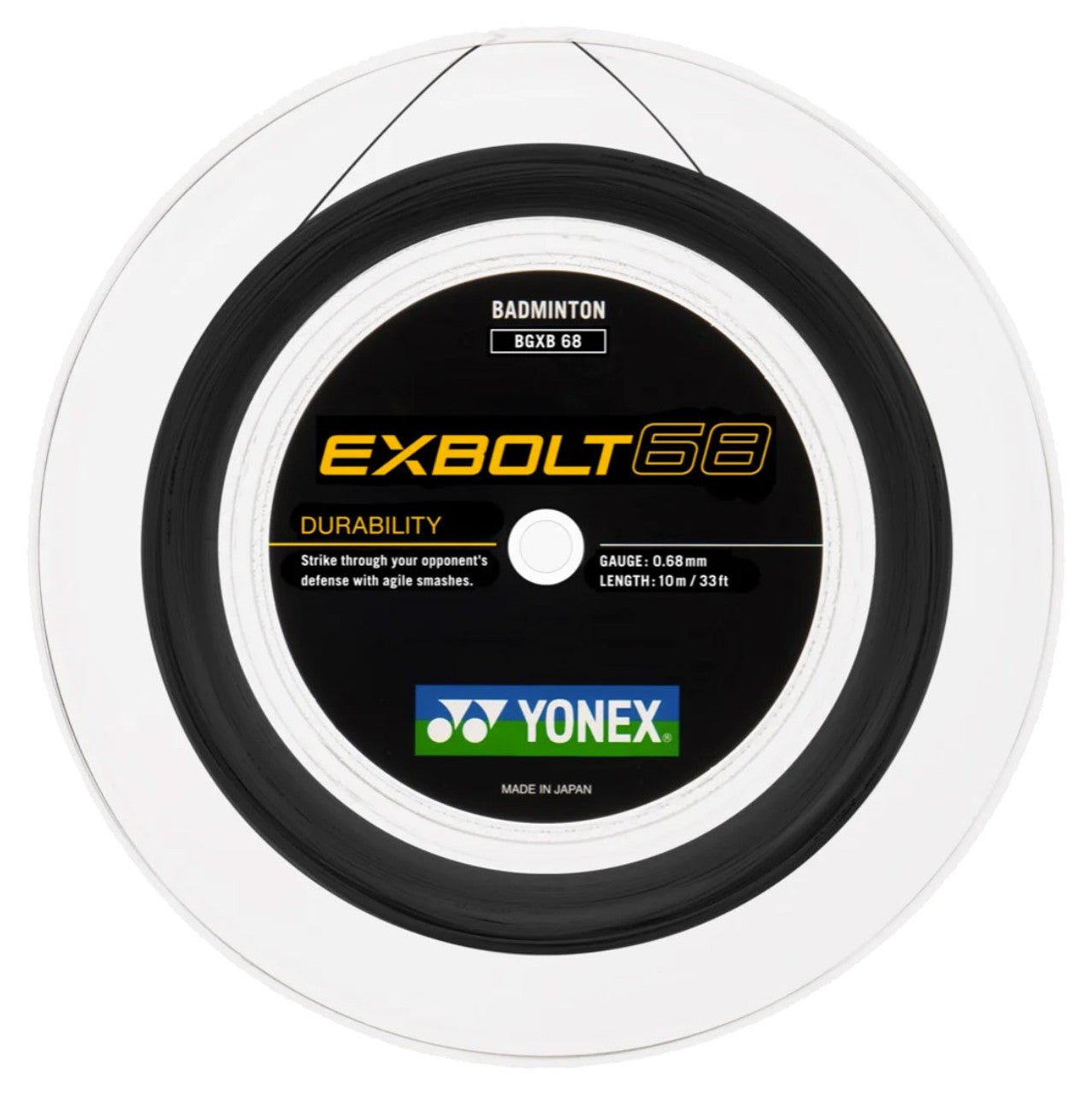 Yonex Exbolt 68 0.68mm Badminton 200M Reel - Smash Pro