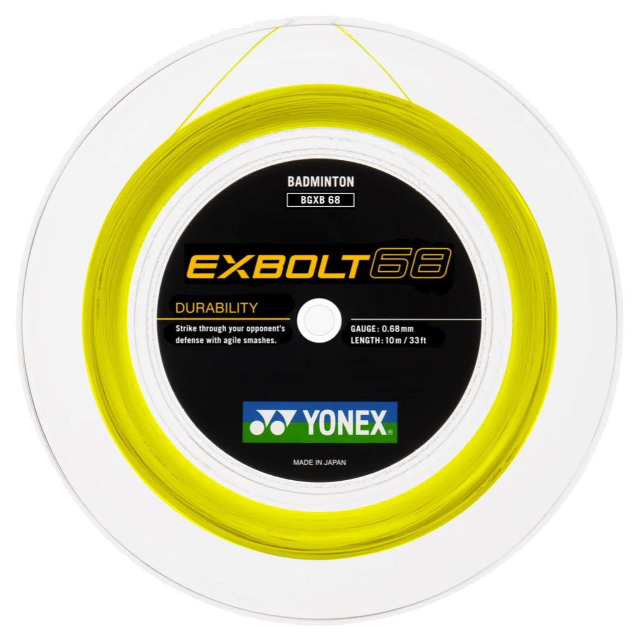 Yonex Exbolt 68 0.68mm Badminton 200M Reel - Smash Pro