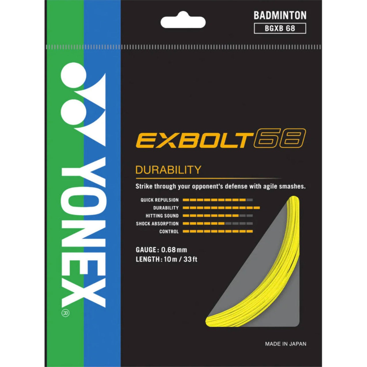 Yonex Exbolt 68 0.68mm Badminton Set - Smash Pro