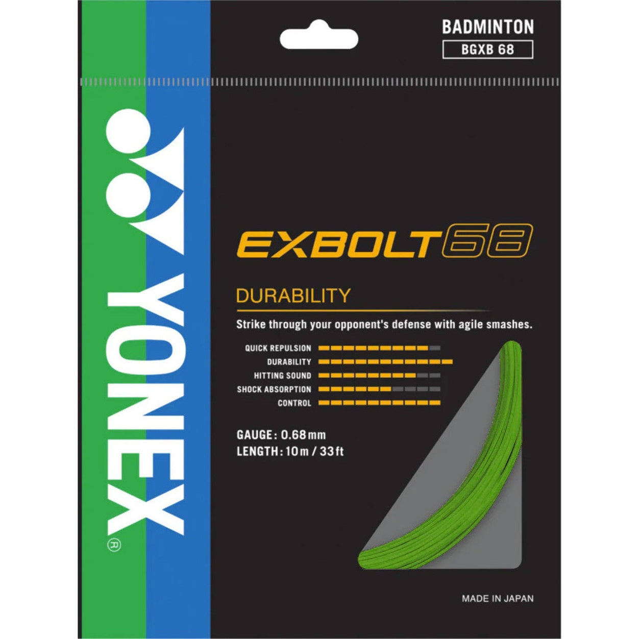 Yonex Exbolt 68 0.68mm Badminton Set - Smash Pro