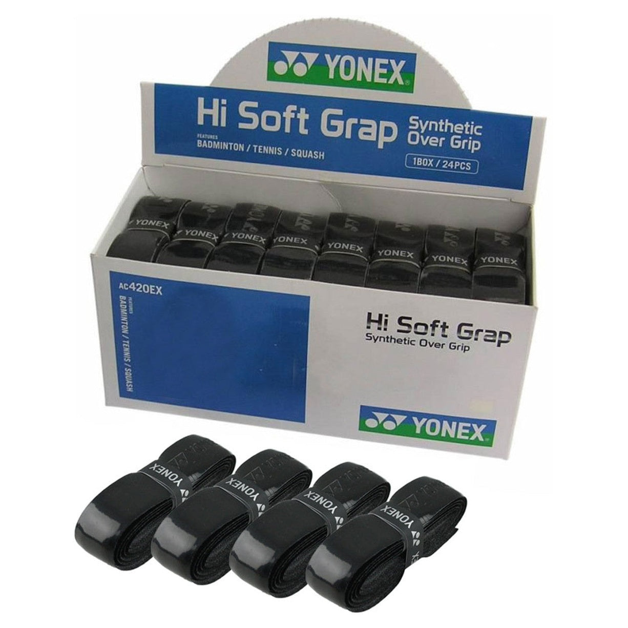 Yonex Hi Soft Grap PU Replacement Grip 24 Pack - Smash Pro