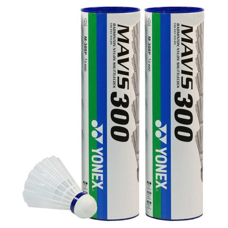 Yonex Mavis 300 Badminton Shuttlecocks Dozen White - Smash Pro