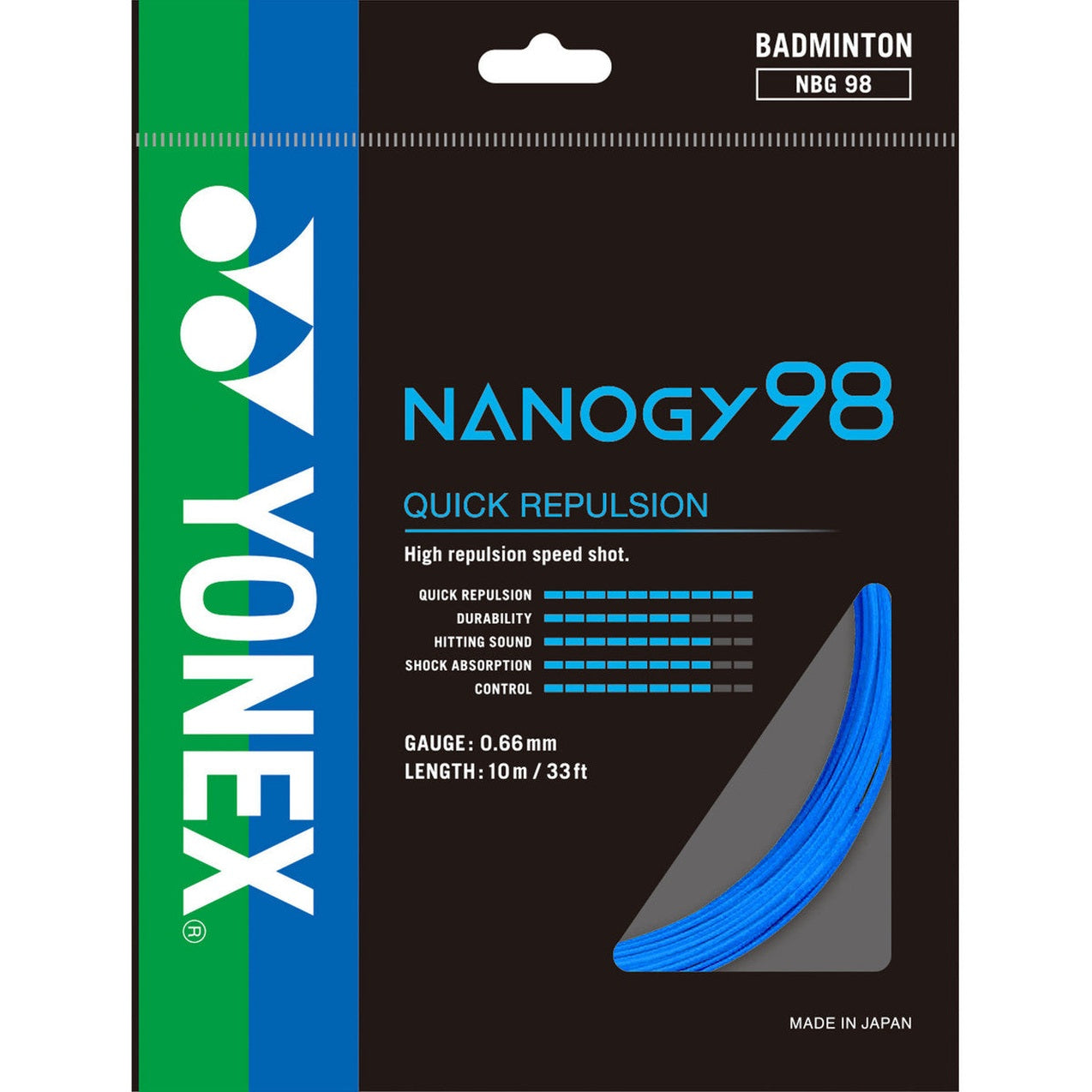 Yonex Nanogy 98 0.66mm Badminton Set - Smash Pro